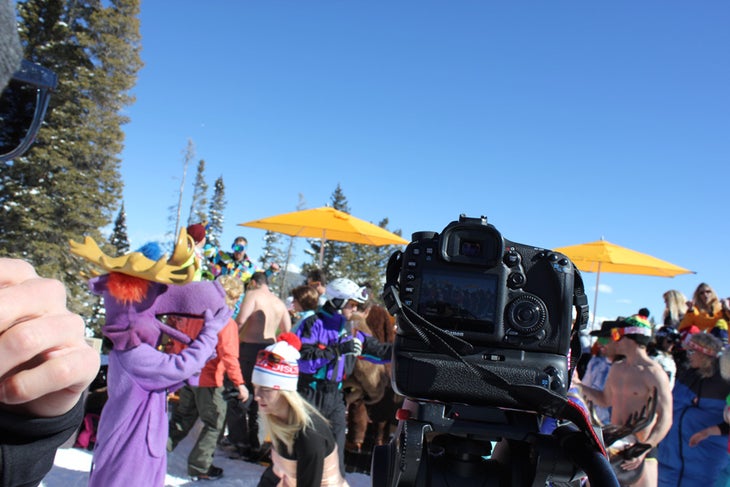 Capturing Content It's rumored that the #ContentCrew has special champagne-proof cameras. Yes. Everything got soaked.