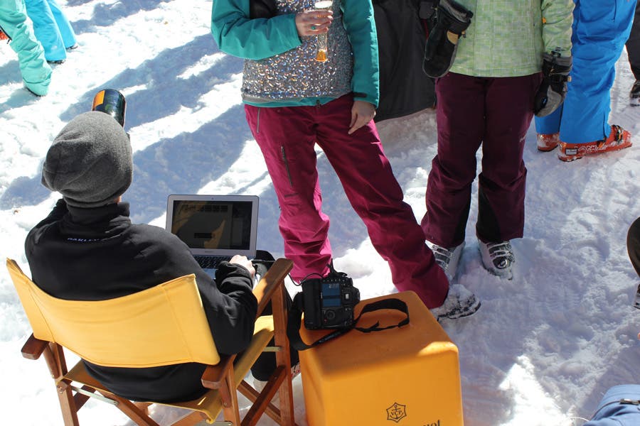 Only minutes after the last champagne cork was popped, Aspen's Dave Amirault edit's the footage he captured straight from the Veuve Clicquot bar…