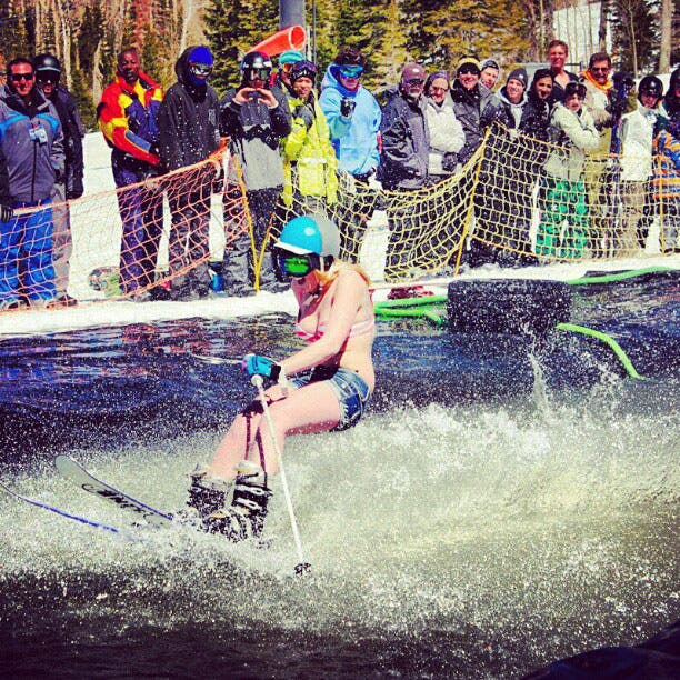 Makin' a splash at Brian Head Resort.