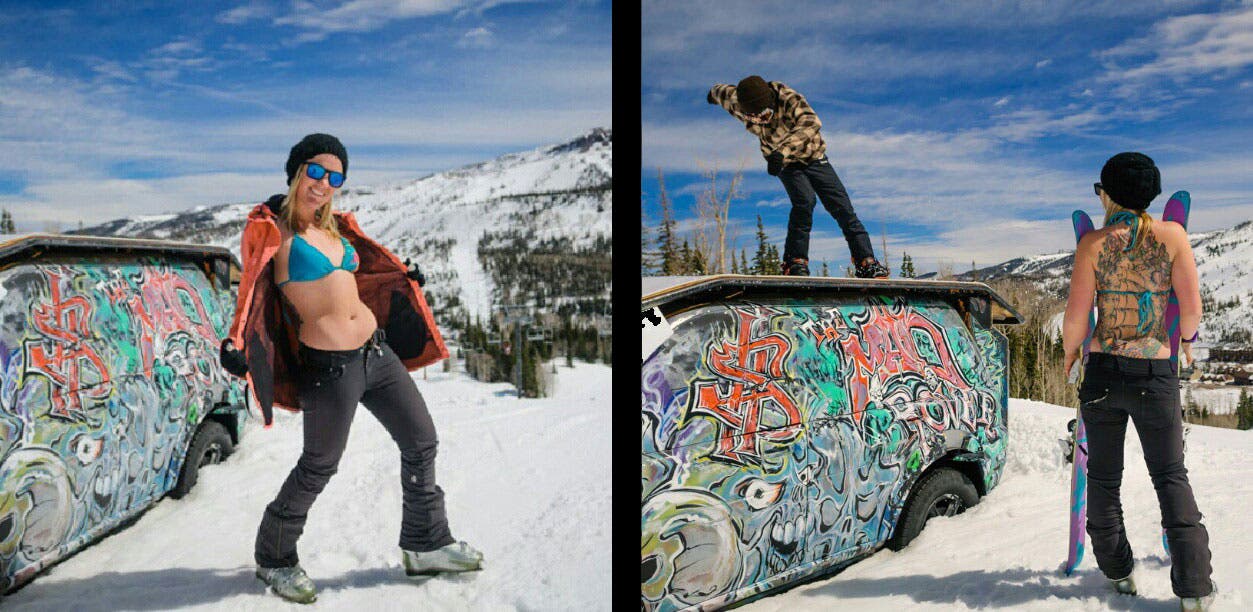 @2plank_skank Sunshine, shredding, and fresh ink.