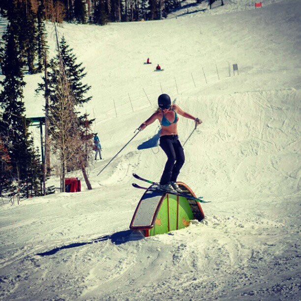 Swimsuit Skiing