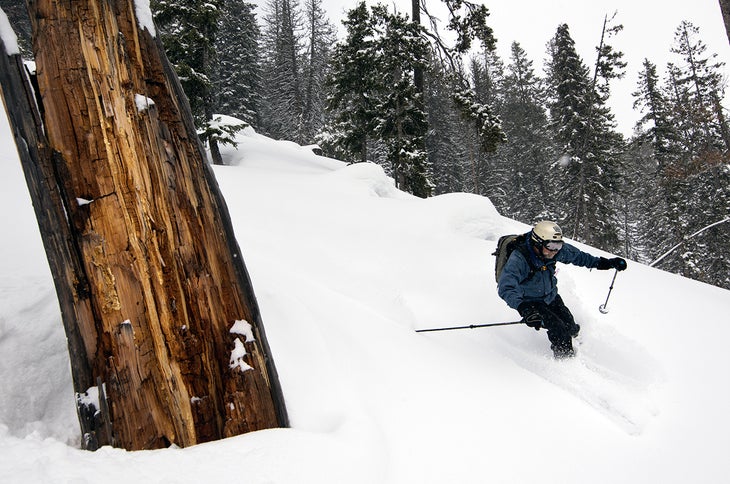 Powder For All Don Gisselbeck doesn't struggle to find powder on Lolo Pass—perhaps because the local backcountry skiing location is one of his go-tos.