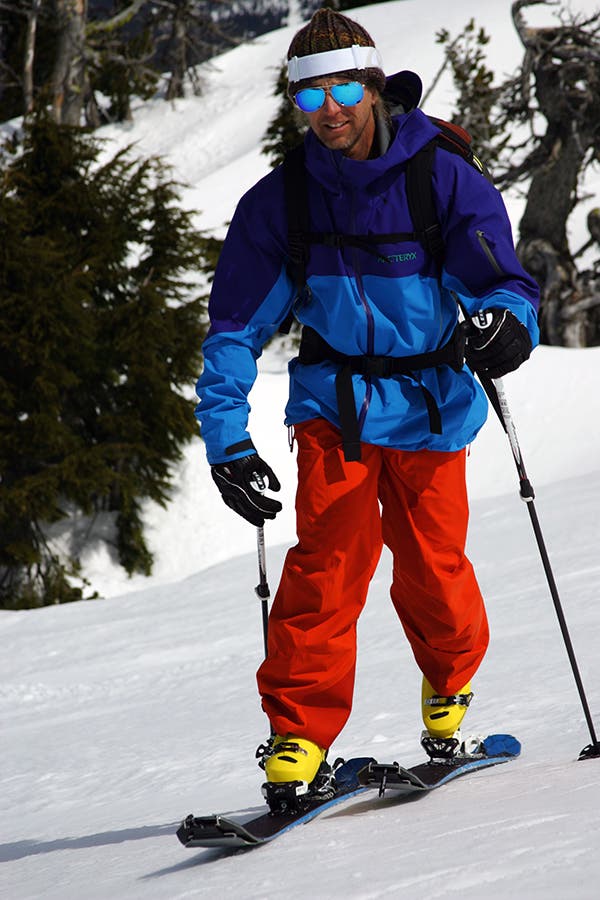 Mt. Bachelor's pro patrol looked the other way on the mountain's no-uphill policy so that we could test hike mode boots' cuff release features in…