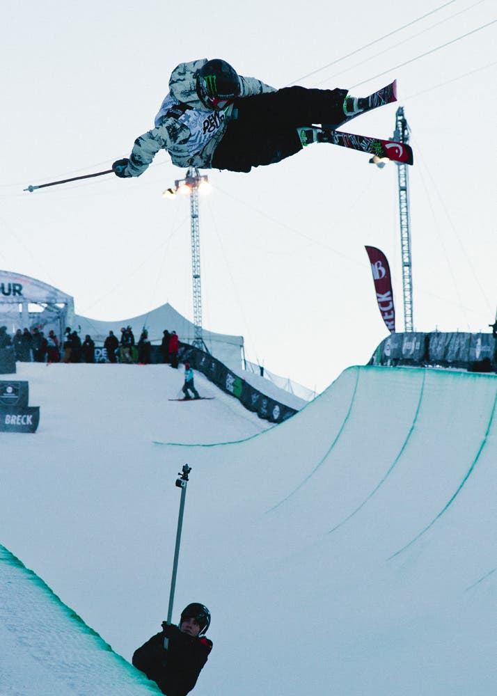 Warming Up Aaron Blunck gets warmed up for his eventual 2nd place finish.