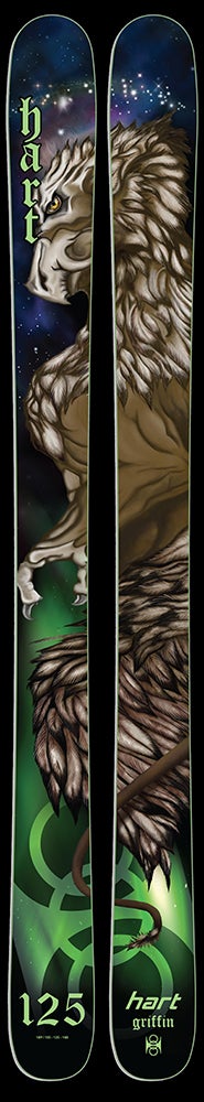 Hart Griffin MSRP: $959Tip/Waist/Tail: 155/125/ 148 Check out the full review of this ski and more in Skiing Magazine's 2013-14 Gearfinder.