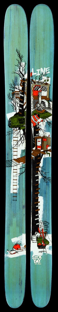 Line Sick Day 125 MSRP: $940Tip/Waist/Tail: 150/125/137Check out the full review of this ski and more in Skiing Magazine's 2013-14 Gearfinder.