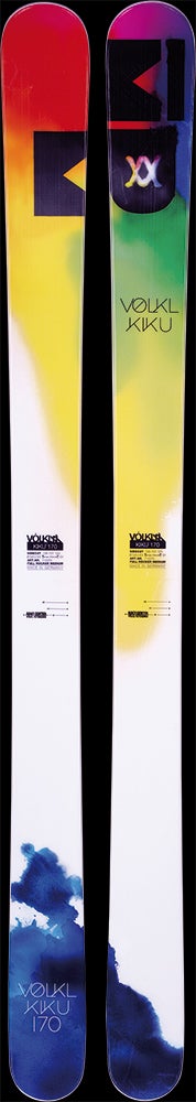 Volkl Kiku MSRP: $825Tip/Waist/Tail: 139/107/123Check out the full review of this ski and more in Skiing Magazine's 2013-14 Gearfinder.
