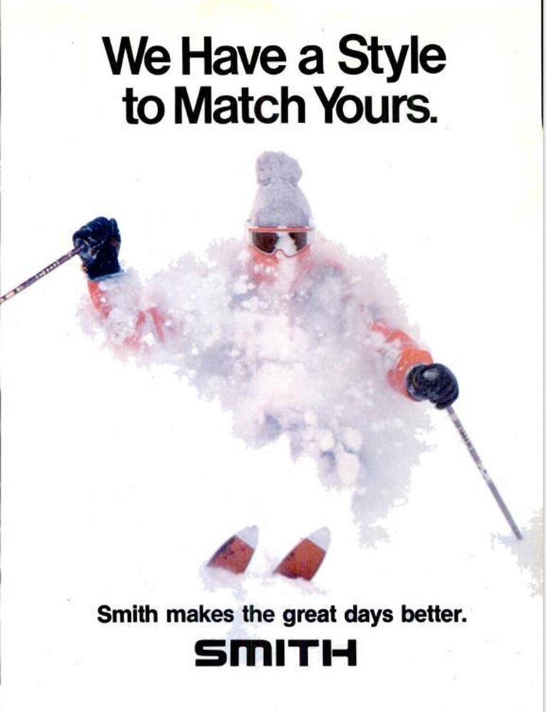 Pow Shot This October 1979 Smith ad makes it clear: face shots are always in style.