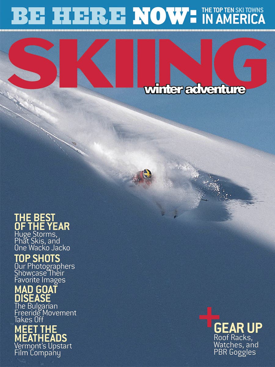 Martin Webrant found a fresh line in Davos, Switzerland, on the first issue of 2004.