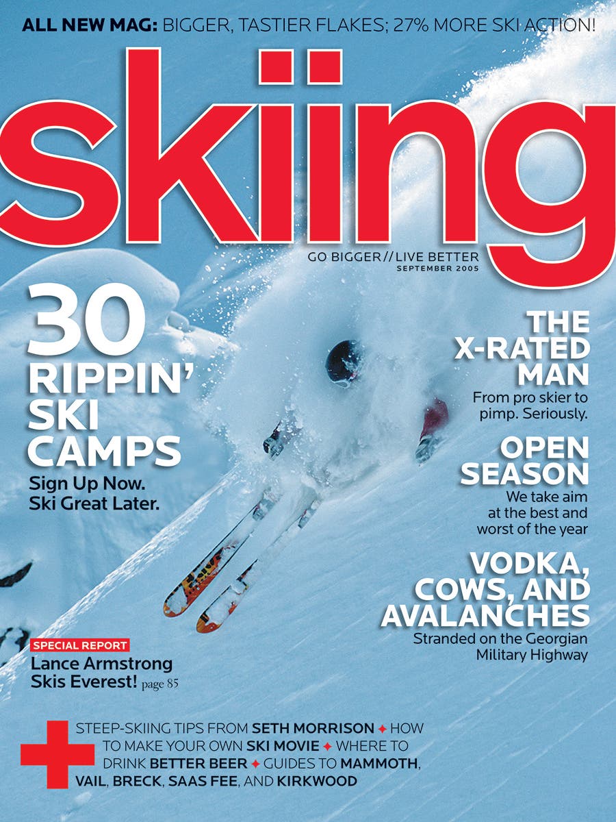 Vodka, 27 percent more ski action, a ski town pimp, and a stellar face shot? The first issue of 2005 had, perhaps, it all.