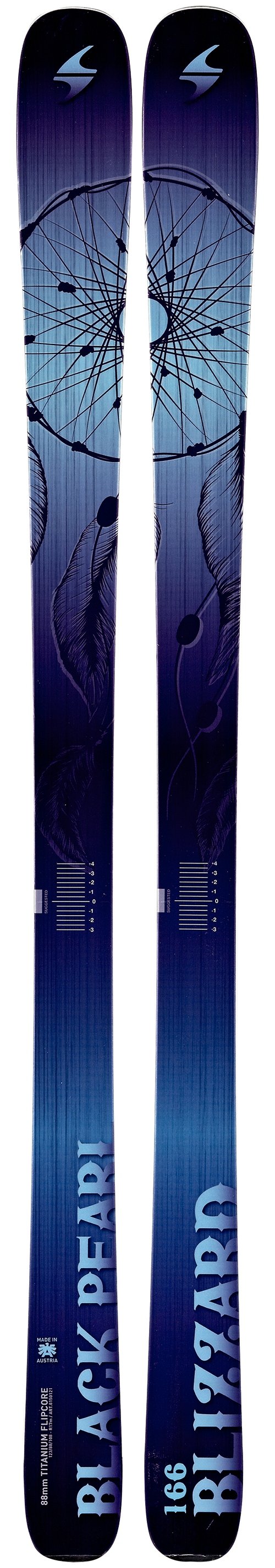 Blizzard W's Black Pearl Sidecut: 125-88-110Lengths: 152, 159, 166, 173Radius: 18MSRP: $750For more info on this ski, click here.