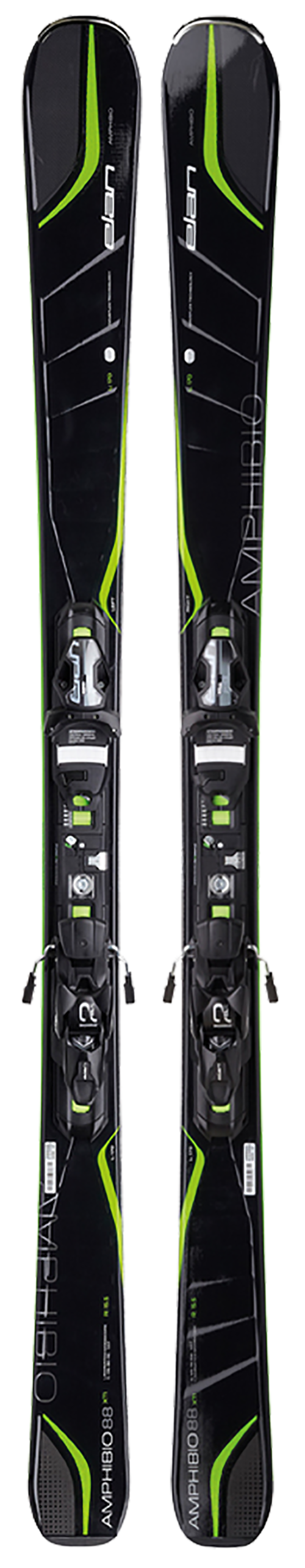 Elan Amphibio 88 XTI Fusion Sidecut: 136-88-116Lengths: 170, 178, 186Radius: 17.2MSRP: $1,100For more info on this ski, click here.