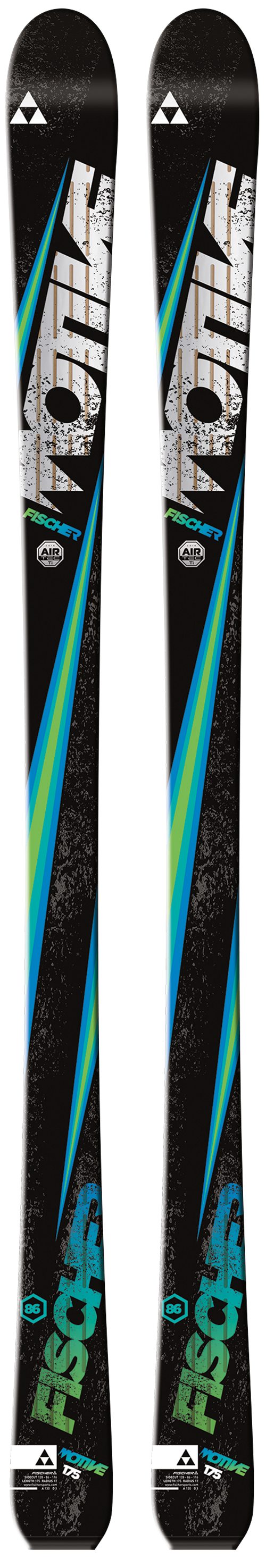 Fischer Motive 86 Ti Sidecut: 128-86-116Lengths: 161, 168, 175, 182Radius: 17MSRP: $750For more info on this ski, click here.