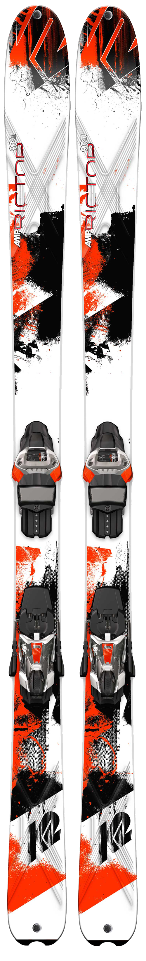 K2 Amp Rictor 90 XTI Sidecut: 132-90-115Lengths: 163, 170, 177, 184Radius: 18MSRP: $840For more info on this ski, click here.