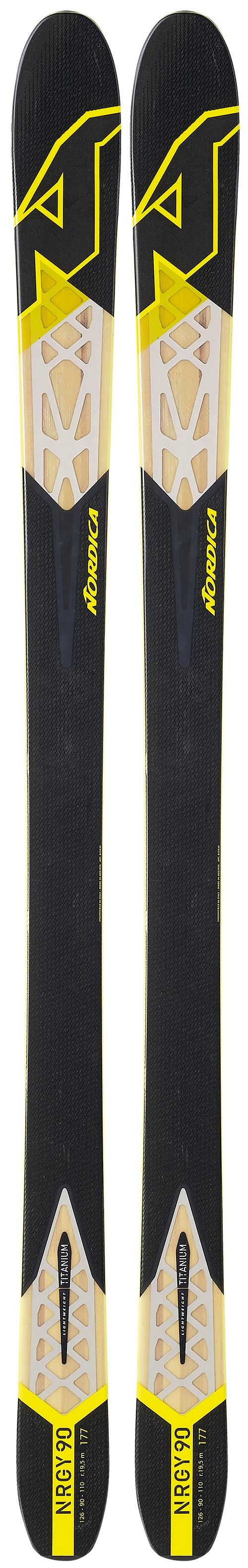 Nordica NRGy 90 Sidecut: 126-90-110Lengths: 161, 169, 177, 185Radius: 19.5MSRP: $699For more info on this ski, click here.