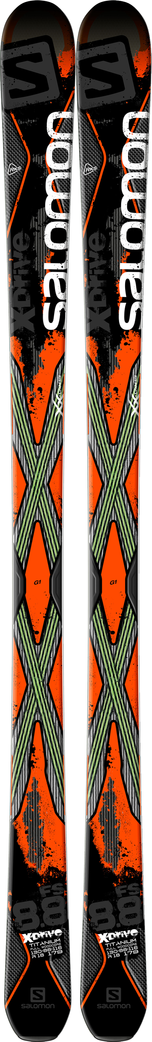 Salomon X-Drive 8.8 FS Sidecut: 130-88-116Lengths: 165, 172, 179, 184Radius: 16.9MSRP: $800For more info on this ski, click here.