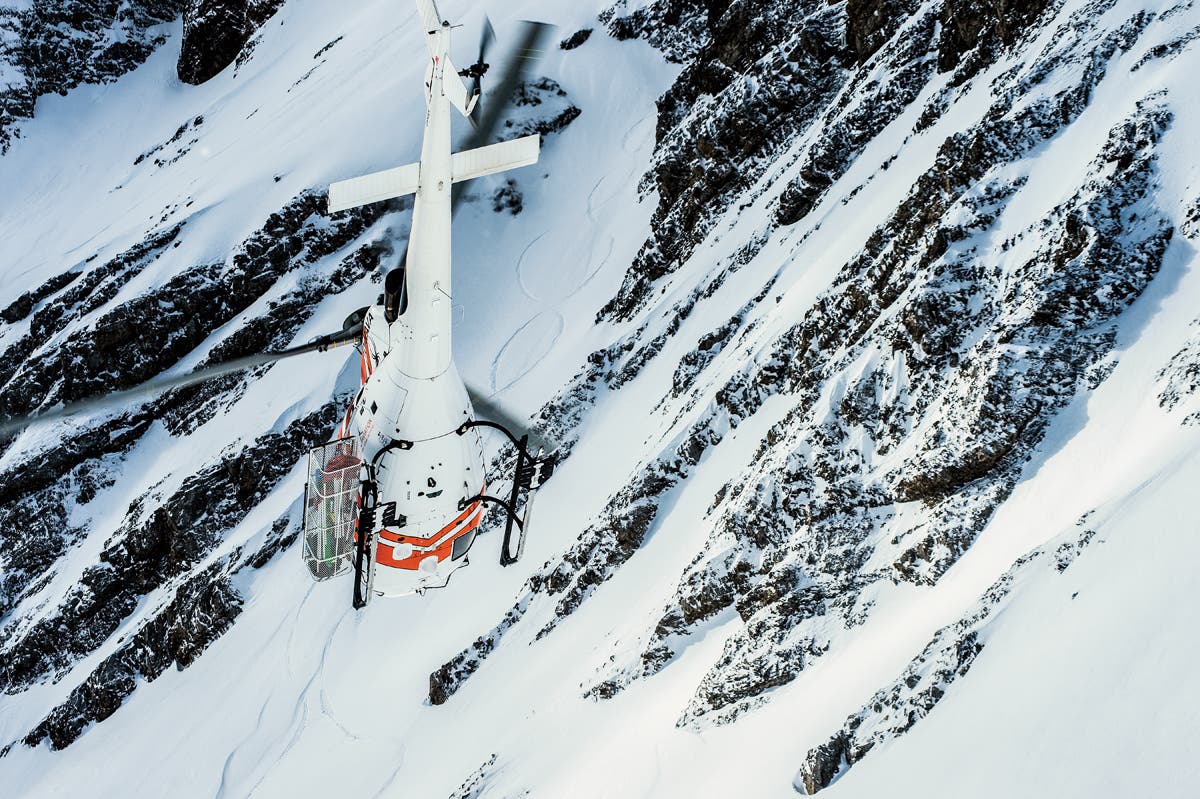 Diving In Greece has a surprising number of ski lifts, but like anywhere, it's nice to have the helicopter.