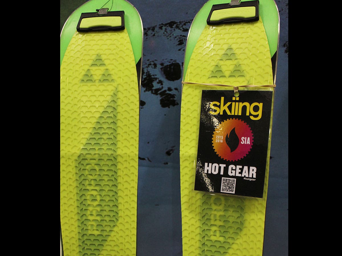 Fischer unveils revolutionary skins made from P-tex instead of traditional mohair. They won't soak up water weight on the hike, they glide 20 percent…