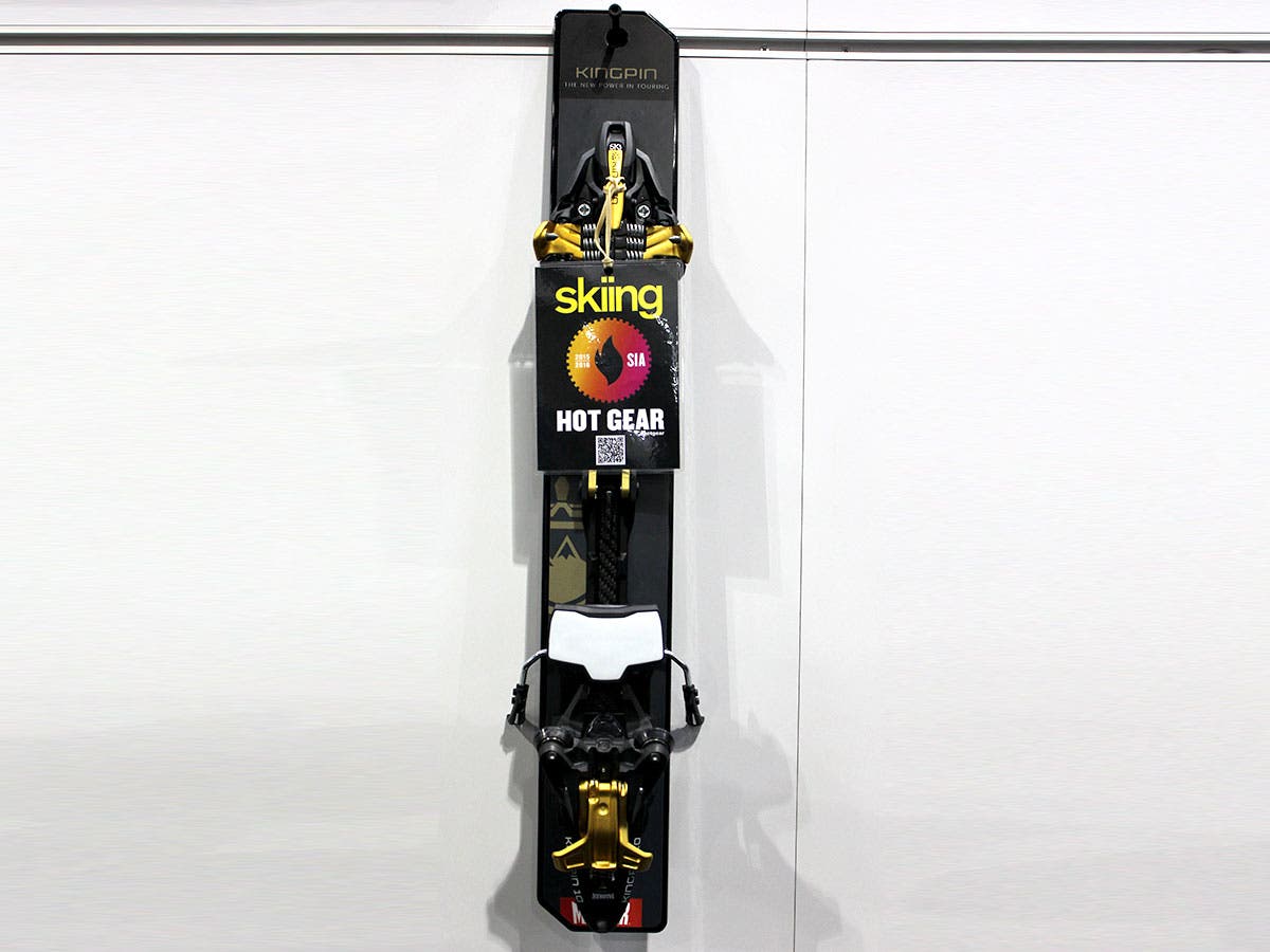 Marker: Kingpin Binding Finally, a lightweight tech AT binding that doesn't sacrifice downhill performance. A traditional Marker heel simply moves back to release the heel…