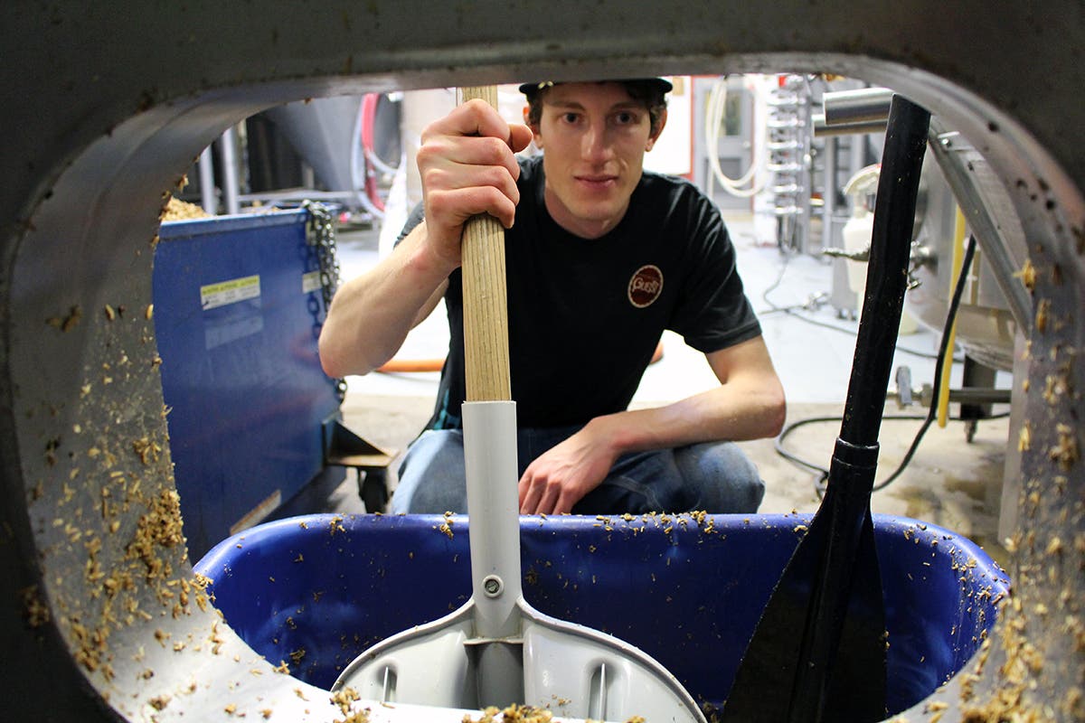 The dirtiest part of brewing beer is the clean up, which involves shoveling all the spent grain, hops, and oats from the staging tanks and washing…