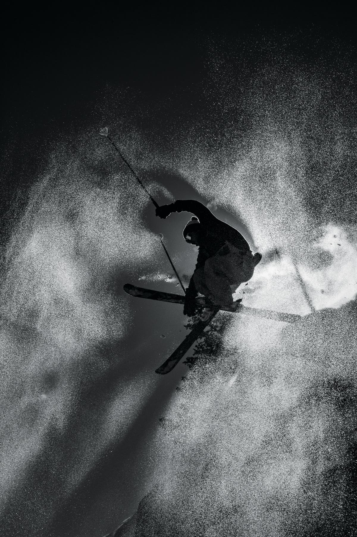 Say “Cheese!” Pit Viper’s Chuck Mumford kept it retro in the swirling crystals of spindrift at Brighton, Utah. Photographer Reuben Krabbe got…