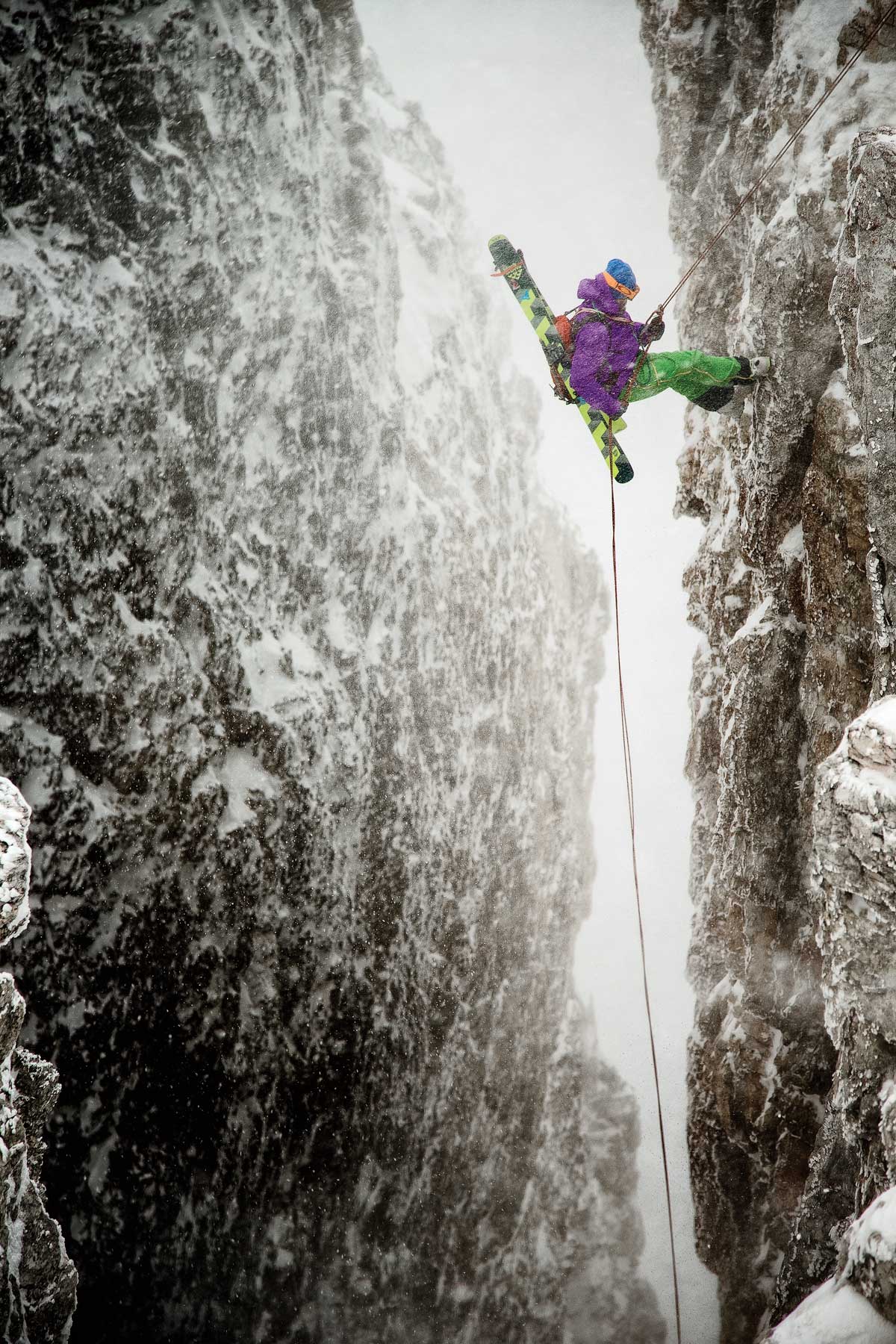 With no time to wait for the weather to subside, skier and climber Bruno Compagnet and photographer Daniele Molineris battled the elements in a…