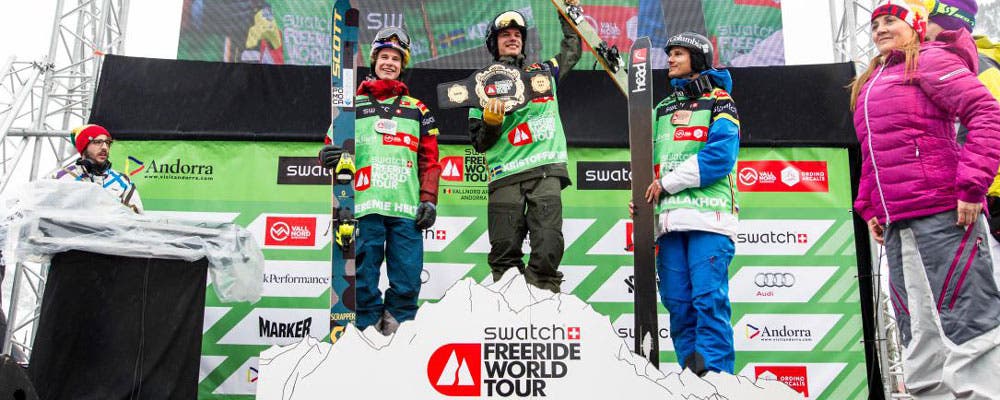 FWT podium at Vallnord-Arcalís, Andorra. None