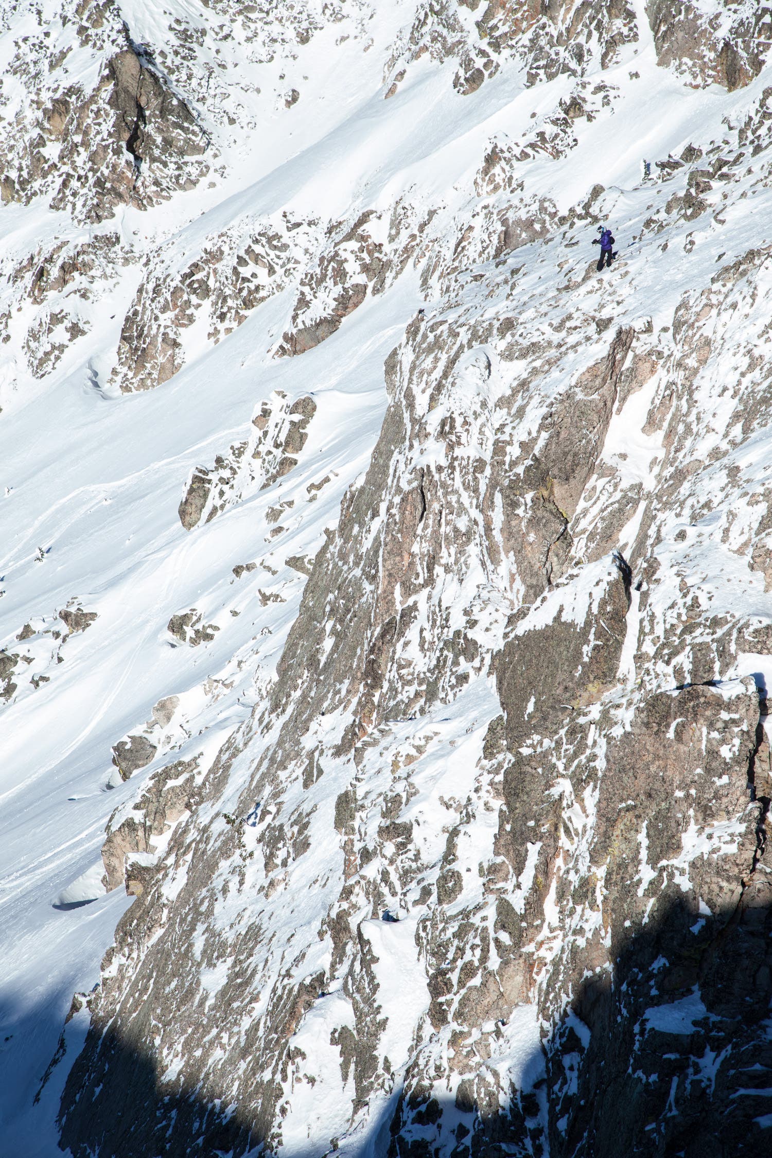 Kt Miller scooting closer to the edge to set up her shot.Photo Credit: Leslie Hittmeier