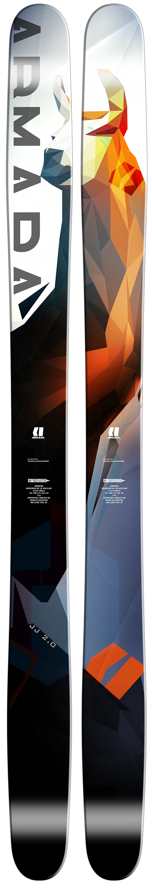 【値下げ】ARMADA JJ 2.0 185cm DIAMIR Vipec12 Armada JJ 2.0 (2017)