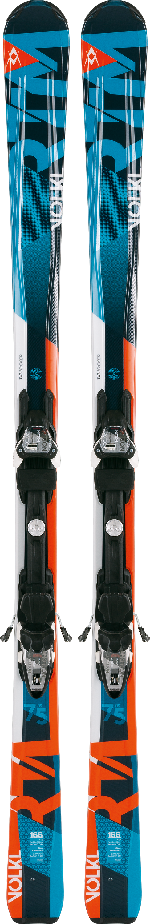 スキー 166 VOLKL RTM 75IS + MARKER MOTION Volkl RTM 75iS Skis + 4Motion 11.0 TC Bindings 2012 | evo