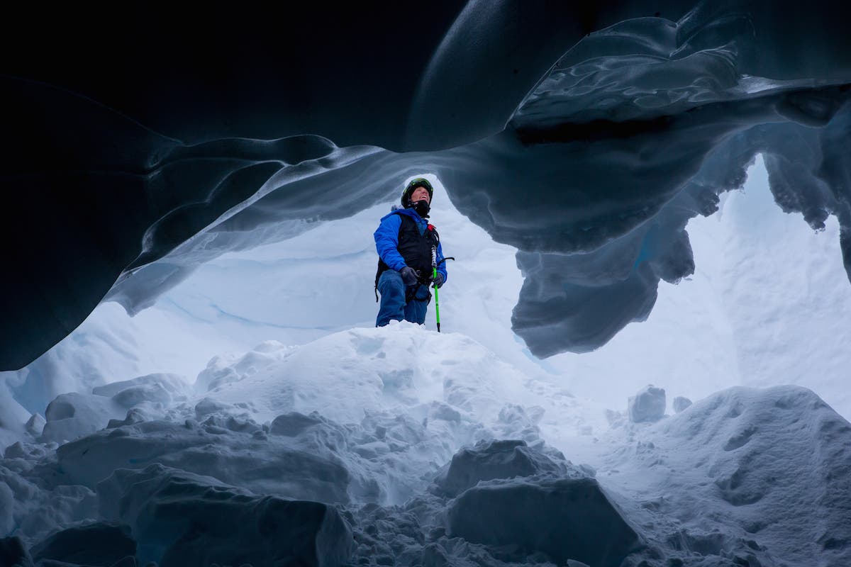 A Photo Story Sam Anthamatten spends a down day skiing and exploring the ice caves around the area. Most of the trip was considered a