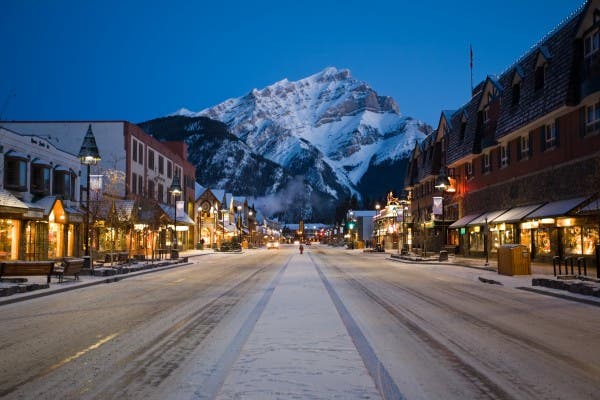 Destination_Signature_Banff_Avenue_Nightime_Winter_Paul_Zizka_11_Horizontal None