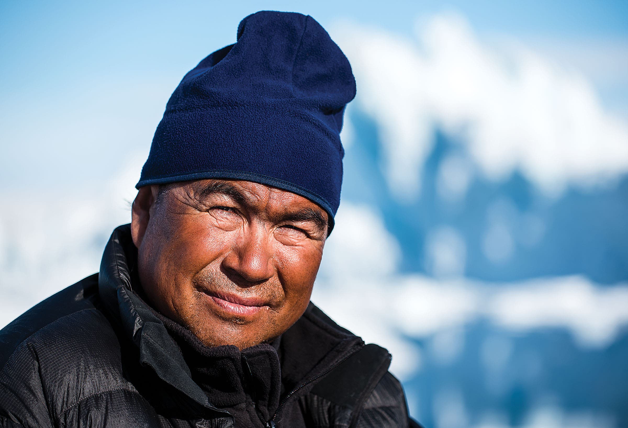 SKG1216_PHO7_Greenland Local seal hunter, chief, and all-around badass Tobias Ignatiussen joined the mission as a guide. “He’s a big guy. I was too scared to ask him to…