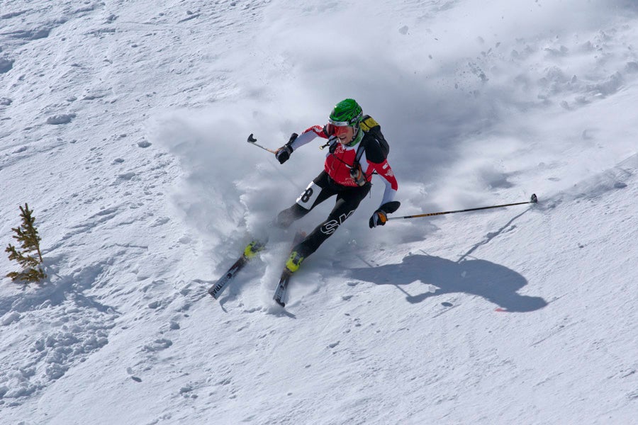 "Brian "Smithy" Smith executes a skimo smear turn on his way to winning the 2012 Race the Divide at Monarch Resort. Race the Divide is one of the&hellip;"