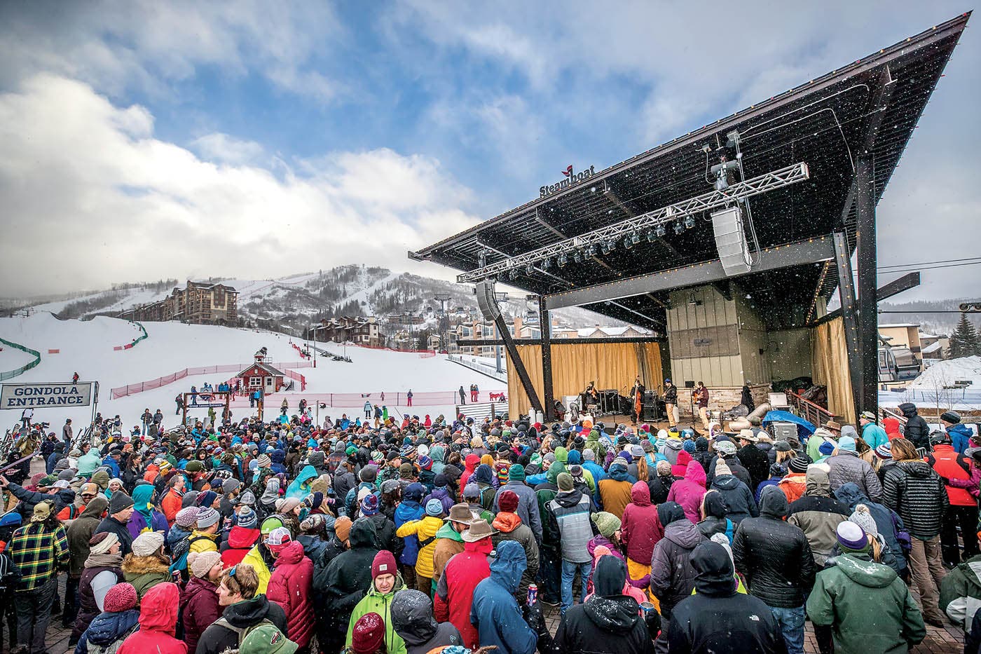 Pause between runs to take in bluegrass jams at Steamboat Springs’ annual WinterWonder- Grass festival