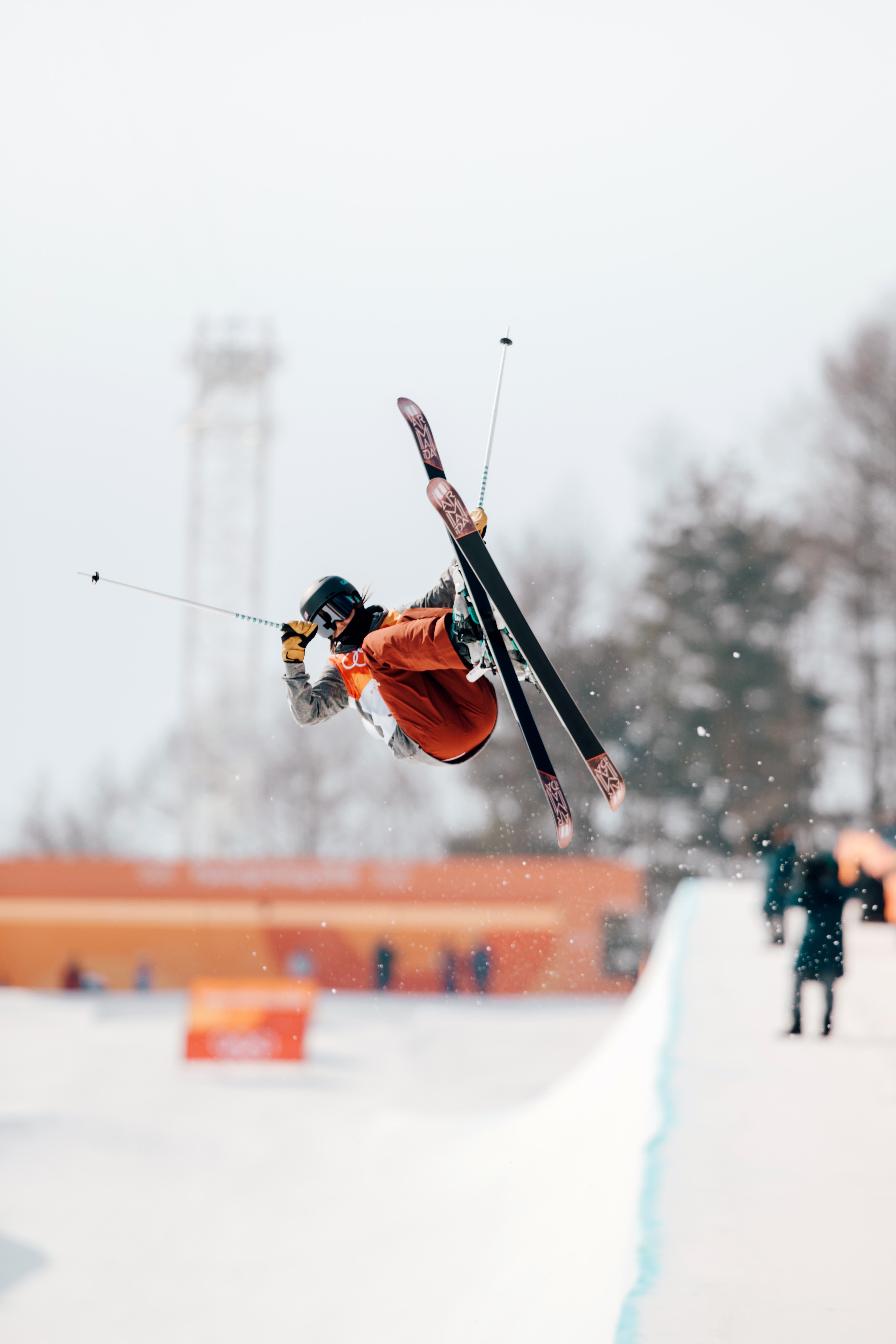 Brita Sigourney mid run olympic halfpipe pyeongchang