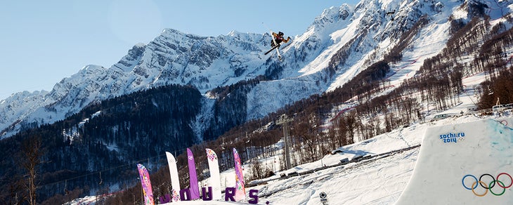 U.S. Slopestyle Athlete Competes At Sochi Olympics Airing it out in the 2014 Winter Olympics Slopestyle in Sochi, Russia.