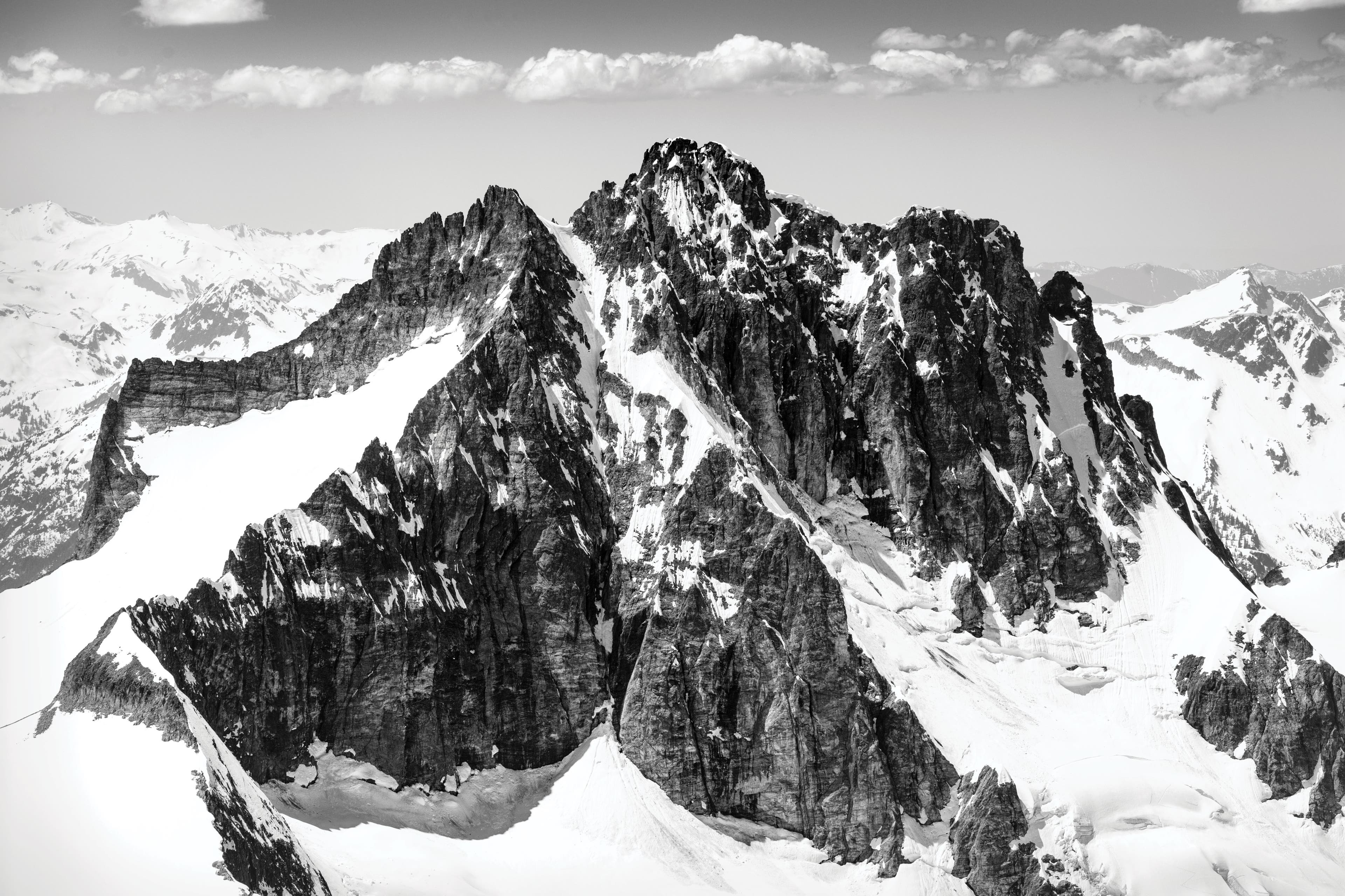 The north face of Mount Redoubt. The remote beauty of this region has been seen by relatively few.