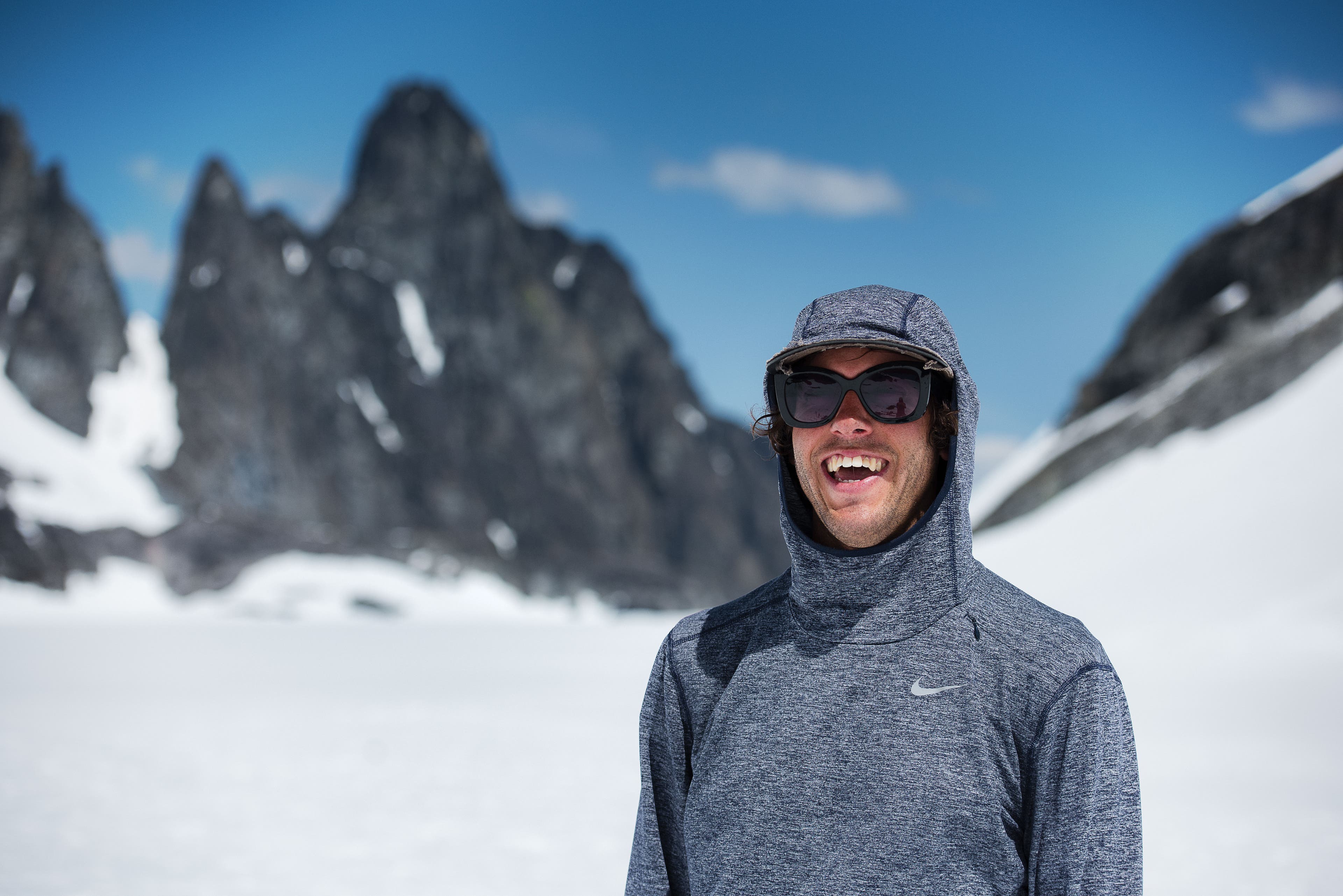 Max Paetz savoring the stoke.