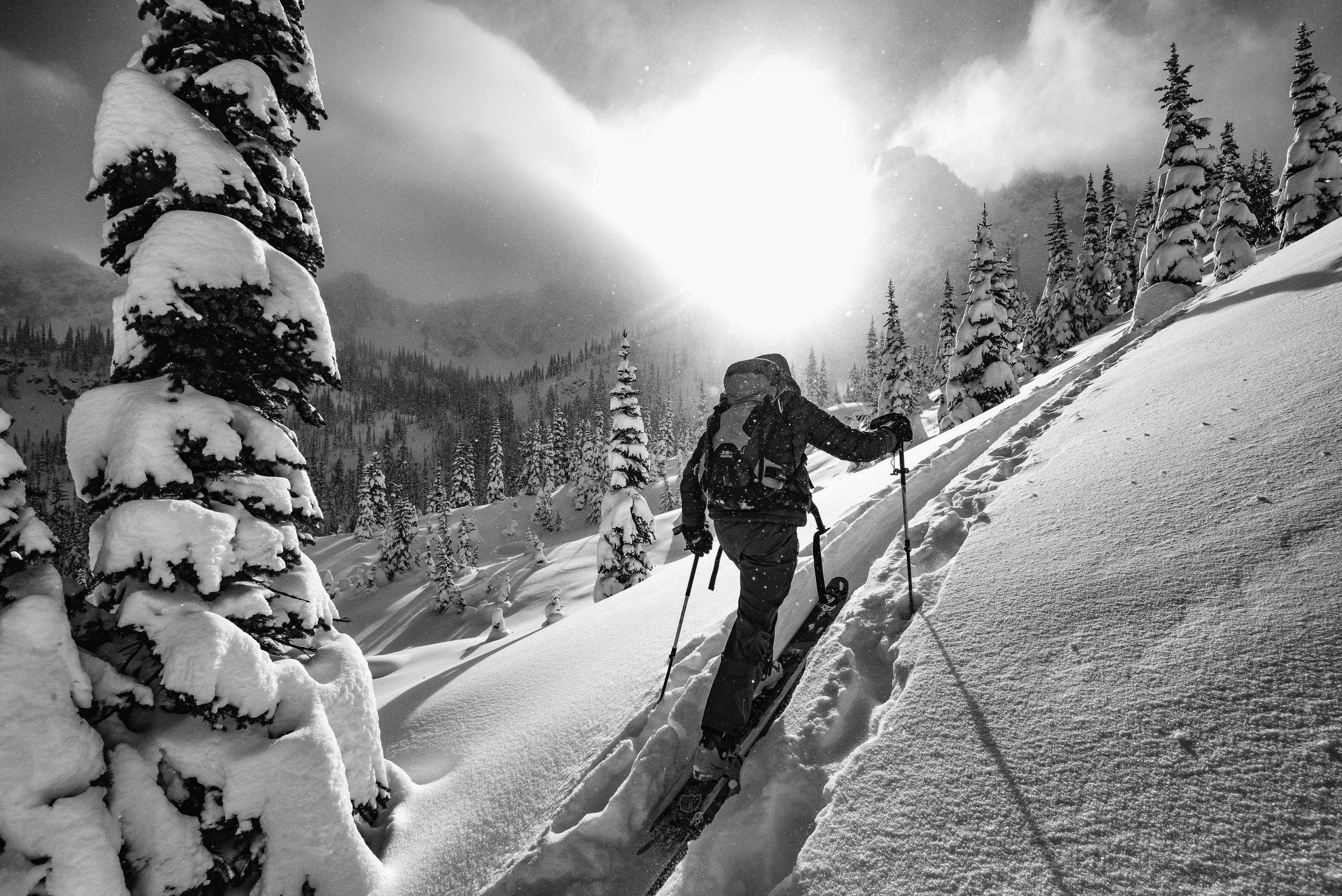 SKI0218_WAS_JAS2960 For Hummel, returning to Rainier was like reliving his childhood, which he spent skinning in the backcountry around the national park.