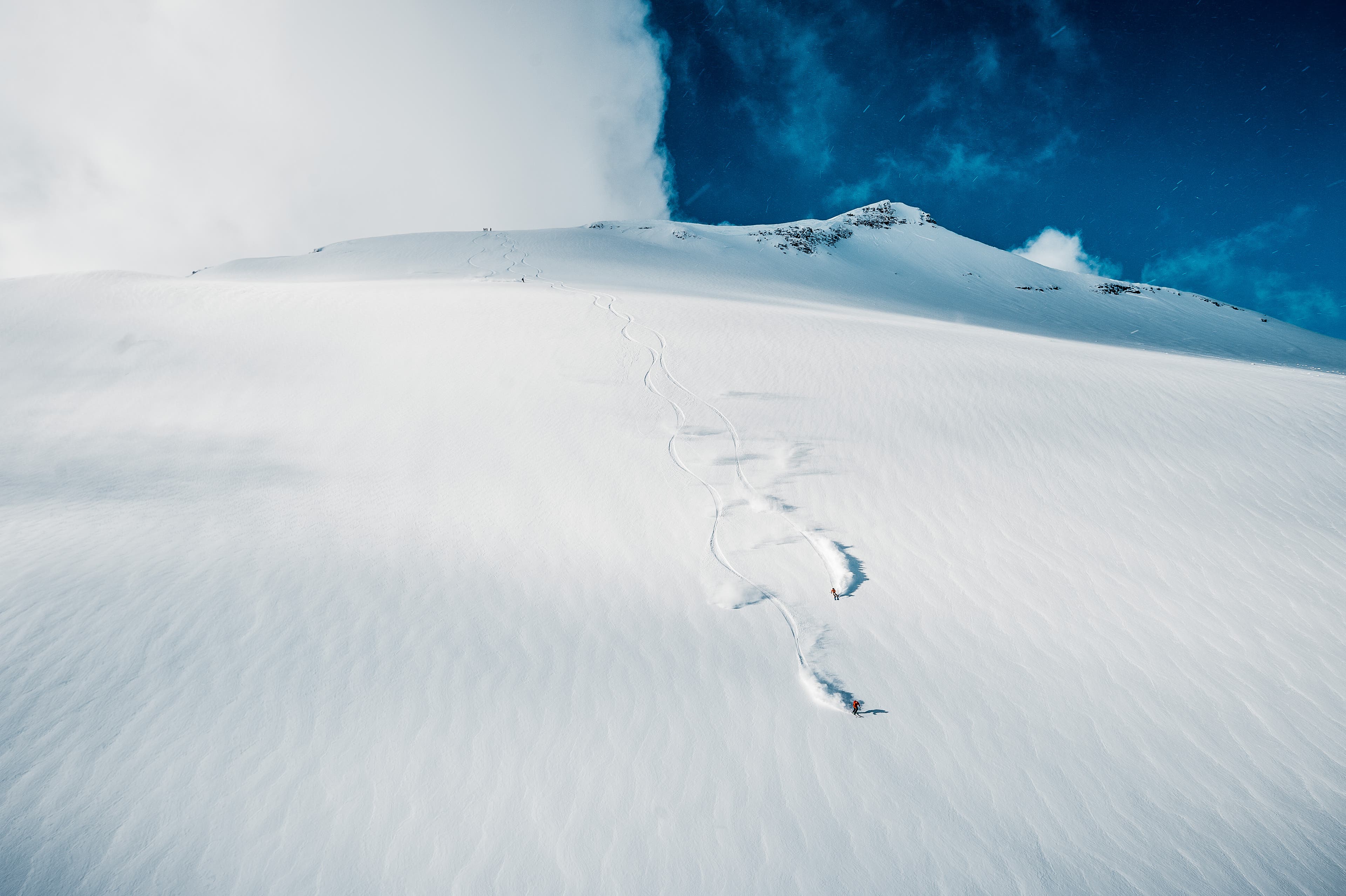 A beautiful heli line with friends.