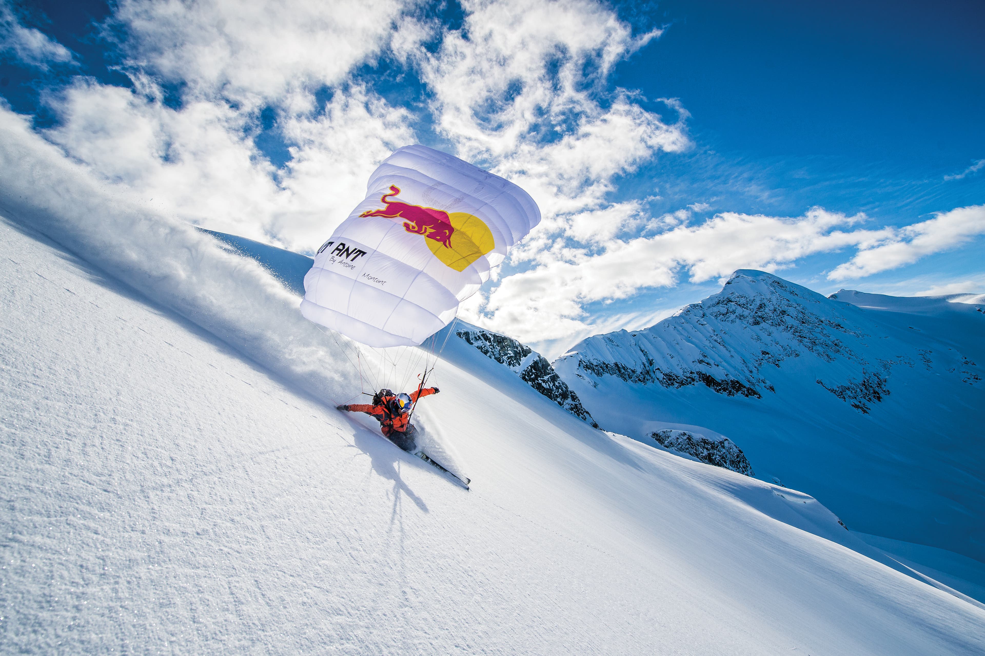 TAKING FLIGHT Speed riding, or skiing with a parachute, has gained popularity in Europe over the past few years, but it’s still relatively unknown on…