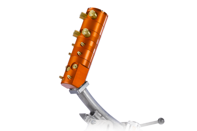 HKD Snowmakers' high-efficiency snowmaking gun.