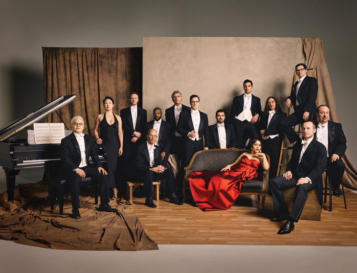 SKI1017_TRA_SLC4_PinkMartiniCourtesy_byChrisHornbecker Portland-based Pink Martini band performs with the Utah Symphony at downtown Salt Lake's Abravanel Hall.