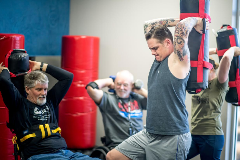 Jim Freudenberg and Tony Goulet during nine week training program