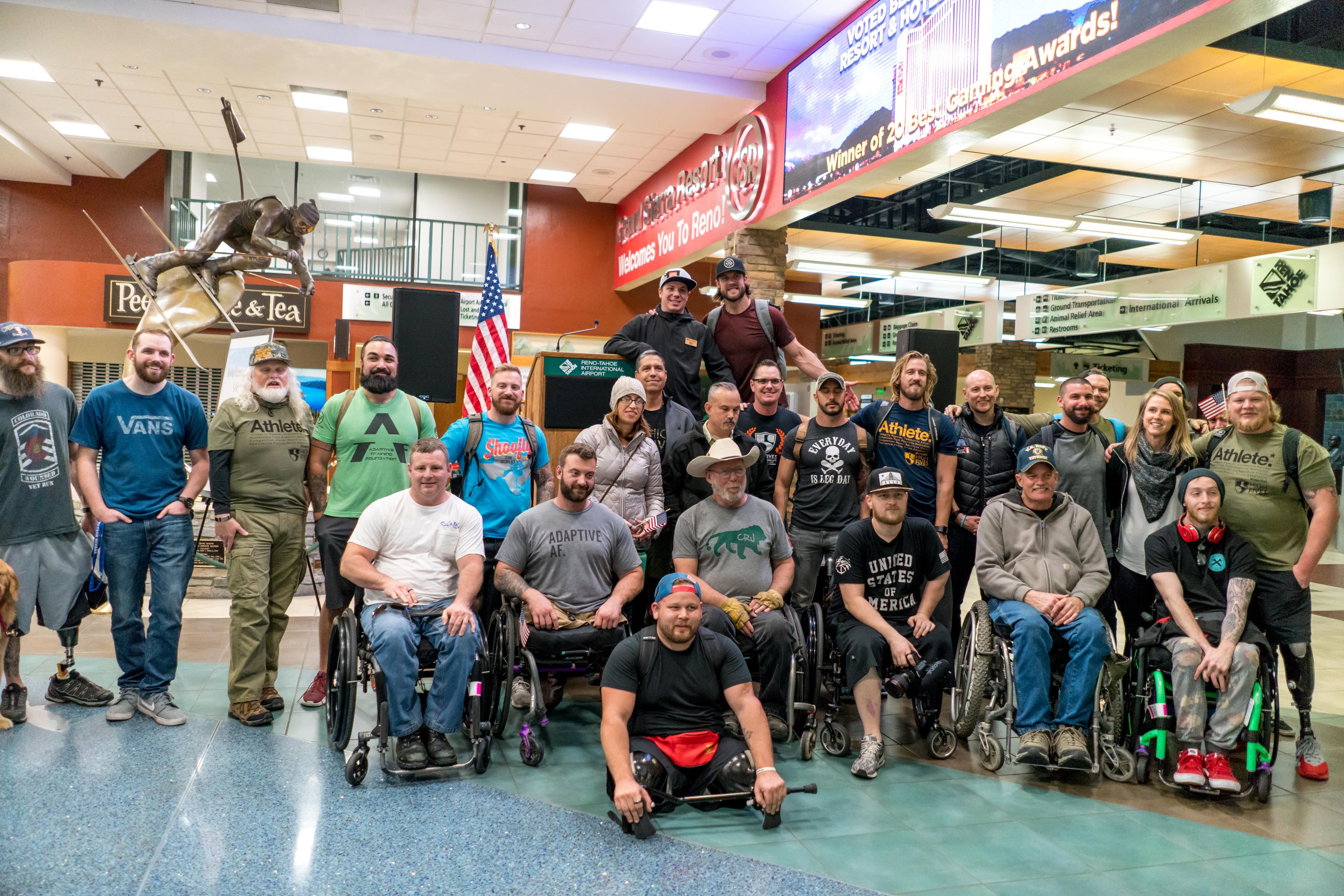 M2M 2018 Honor Flight Arrival 5mb-35 2018 Military to Mountains tribe is honored upon flight arrival