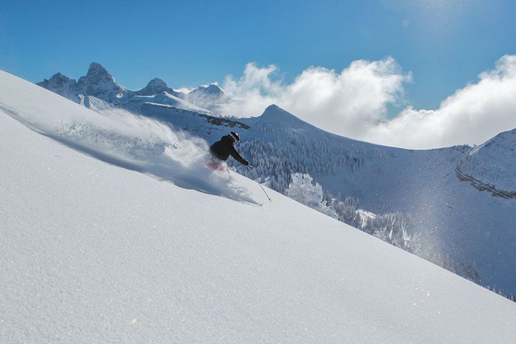 "Skiing Powder at Grand Targhee"