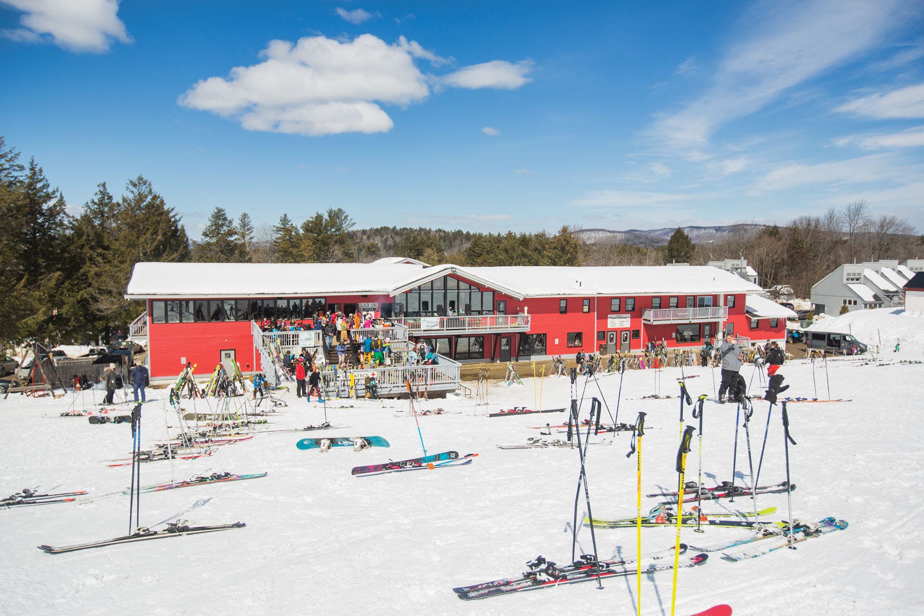 Updated base lodge at Magic Mountain