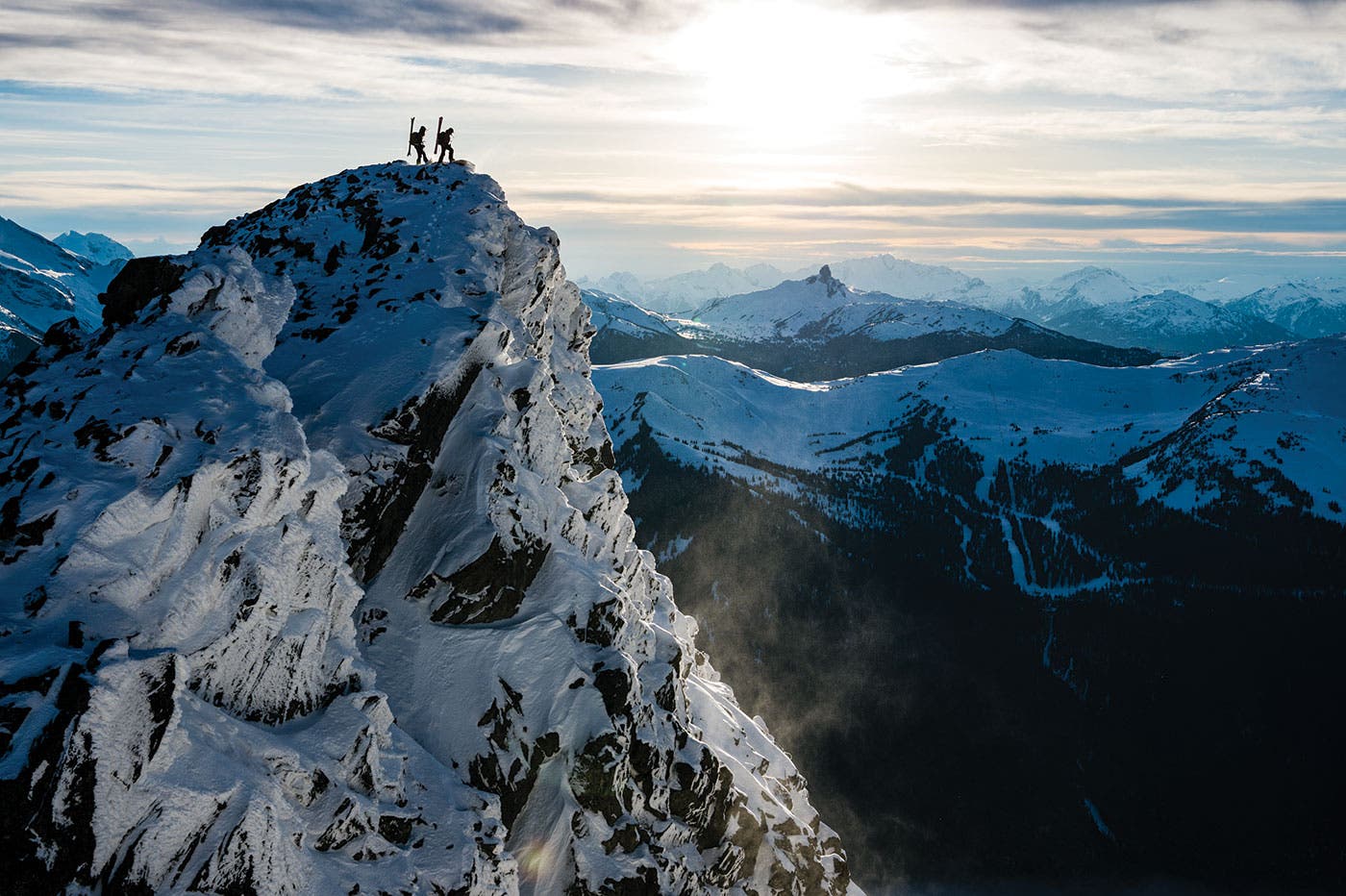 Christina Lusti and MIchell Parker Explore the Whistler Blackcomb backcountry, B.C.