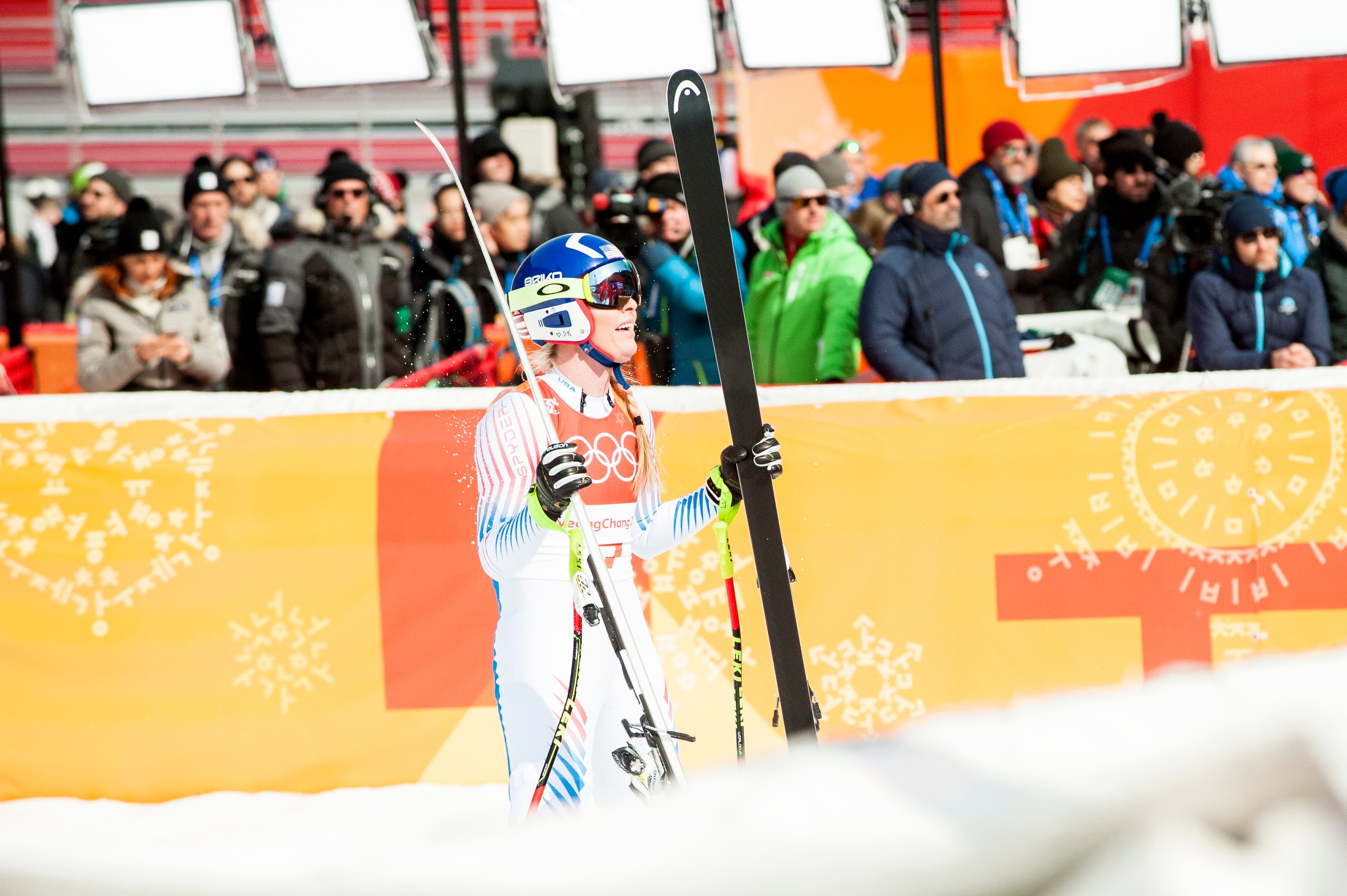 Lindsey Vonn in PyeongChang, South Korea